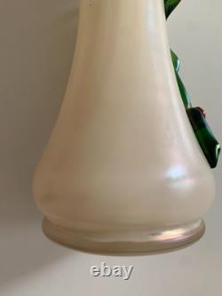 Rare Vase De Leopold Bauer & Loetz Art Nouveau Viennois 1900