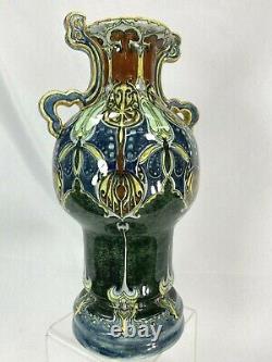Rare Vase Jan Willem Mijnlieff Utrecht Gouda céramique Art nouveau Liberty 1900