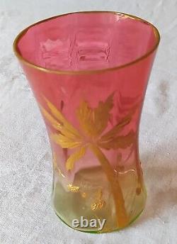 Rare Vase Signe De Legras Periode Art Nouveau