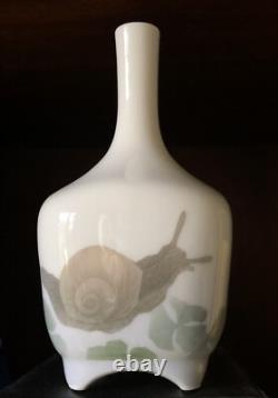 Rare Vase THOMSEN Royal Copenhagen Escargot Porcelaine Porcelain Art Nouveau