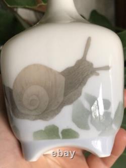 Rare Vase THOMSEN Royal Copenhagen Escargot Porcelaine Porcelain Art Nouveau