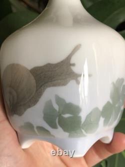 Rare Vase THOMSEN Royal Copenhagen Escargot Porcelaine Porcelain Art Nouveau