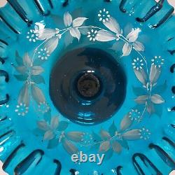 Rare coupe à pied compotier baguier verre émaillé vase Clichy Legras Art Nouveau
