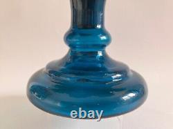 Rare coupe à pied compotier baguier verre émaillé vase Clichy Legras Art Nouveau