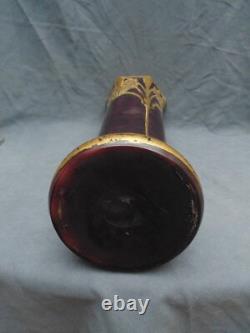 Rare magnifique ancien très grand vase époque art nouveaux 1900 legras