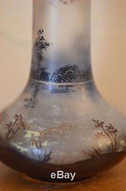 Rare petit vase art nouveau signé Gauthier