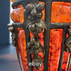 Rare vase Art Nouveau signé Daum Nancy & Louis Majorelle circa 1900