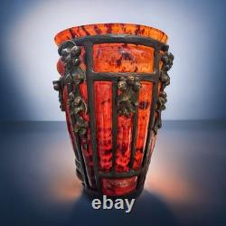 Rare vase Art Nouveau signé Daum Nancy & Louis Majorelle circa 1900