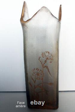 Rare vase Legras signé St. Denis France Art Nouveau