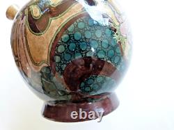 Rare vase en céramique art nouveau Rozenburg den haag