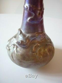Rene Jeandelle/ Vase Mouettes Gres Ceramique Rambervillers Art Nouveau 1907