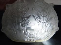 René lalique vase art nouveau art déco modèle fougères 1912 verre pressé moulé