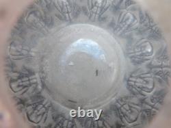 René lalique vase art nouveau art déco modèle fougères 1912 verre pressé moulé