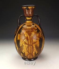 Royal Doulton'Ivory' Vase By Della Robbia Artist C. Collis Art Nouveau