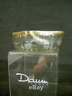 Service 14 Coupelles Cristal Daum Souffle Dore 1900 Art Nouveau Rare No Vase