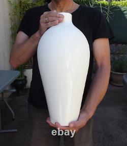 SEVRES ancien grand vase porcelaine blanche 1909 hauteur 44.2 cm art nouveau
