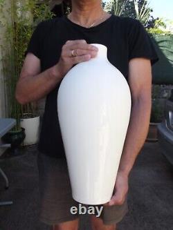 SEVRES ancien grand vase porcelaine blanche 1909 hauteur 44.2 cm art nouveau
