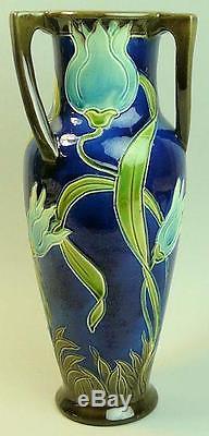 Stylish Art Nouveau Burmantofts Pottery Vase C1900
