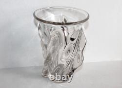 SUPERBE GRAND VASE TORSADE EN CRISTAL EPOQUE ART NOUVEAU XXe, 22x16cm 2,2KG TTBE