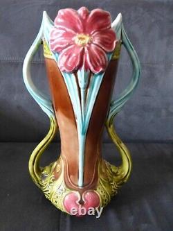 SUPERBE Onnaing Vase Art Nouveau hauteur 29cm