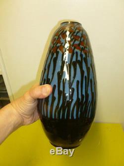 Superbe Vase Art Nouveau Baden Manufacture De Max Lauger 1864-1952 N°1