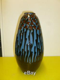Superbe Vase Art Nouveau Baden Manufacture De Max Lauger 1864-1952 N°1