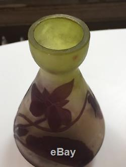 SUPERBE VASE PAR RICHARD PATE DE VERRE ART NOUVEAU ART DECO LOETZ ETLING