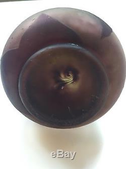 SUPERBE VASE PAR RICHARD PATE DE VERRE ART NOUVEAU ART DECO LOETZ ETLING