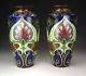 Shelley Late Foley Intarsio Pair Of Frederick Rhead Vases Art Nouveau