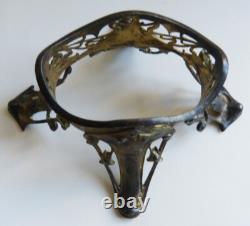 Socle de vase monture de saleron en ARGENT Art NOUVEAU vers 1900 silver