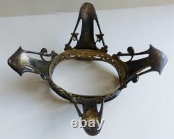 Socle de vase monture de saleron en ARGENT Art NOUVEAU vers 1900 silver