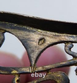 Socle de vase monture de saleron en ARGENT Art NOUVEAU vers 1900 silver