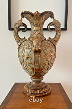 Sublime Vase Art Nouveau Wilhelm Schiller & Sons Circa 1900-Pièce de Collection