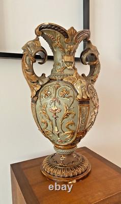 Sublime Vase Art Nouveau Wilhelm Schiller & Sons Circa 1900-Pièce de Collection