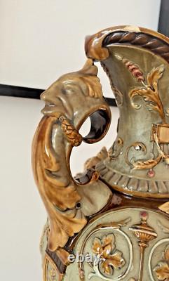 Sublime Vase Art Nouveau Wilhelm Schiller & Sons Circa 1900-Pièce de Collection