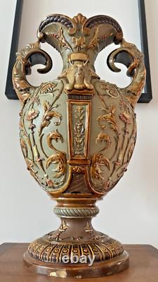 Sublime Vase Art Nouveau Wilhelm Schiller & Sons Circa 1900-Pièce de Collection
