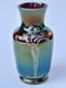 Sublime ancien VASE LOETZ Art Nouveau verre irisé fleur incrustation d'argent