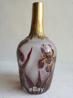 Superbe Carafe Daum Nancy Verrerie Vase Art Nouveau 1900 Victor Saglier