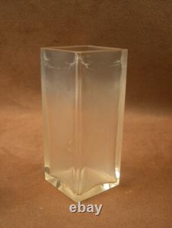 Superbe Petit Vase Art Nouveau Bronze Iris Baccarat Escalier De Cristal