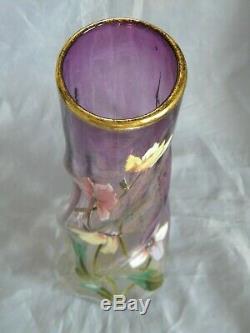 Superbe Vase Emaille Legras Art Nouveau