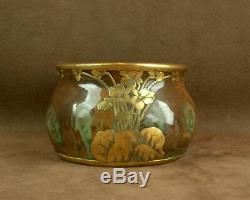 Superbe Vase Epoque Art Nouveau Ceramique Et Bronze Paul Louchet