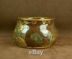 Superbe Vase Epoque Art Nouveau Ceramique Et Bronze Paul Louchet
