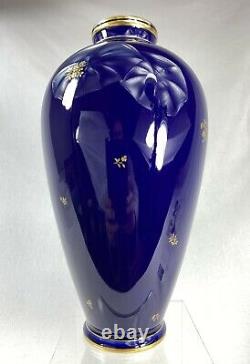 Superbe Vase Fuseau Art Nouveau Porcelaine De Sevres Date 1909 Hauteur 24.5 CM