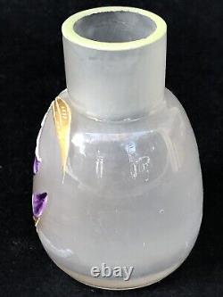 Superbe authentique ancien PETIT VASE MONTJOYE LEGRAS Art Nouveau no Gallé Daum
