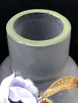 Superbe authentique ancien PETIT VASE MONTJOYE LEGRAS Art Nouveau no Gallé Daum