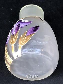 Superbe authentique ancien PETIT VASE MONTJOYE LEGRAS Art Nouveau no Gallé Daum