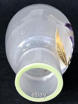Superbe authentique ancien PETIT VASE MONTJOYE LEGRAS Art Nouveau no Gallé Daum