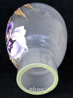 Superbe authentique ancien PETIT VASE MONTJOYE LEGRAS Art Nouveau no Gallé Daum