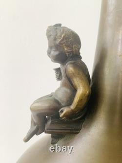 Superbe lampe-vase en bronze, Art déco / Art nouveau, XIXe siècle