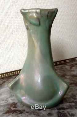 TRES RARE vase En Grès Charles Catteau Art Nouveau Rambervillers (pré Boch)